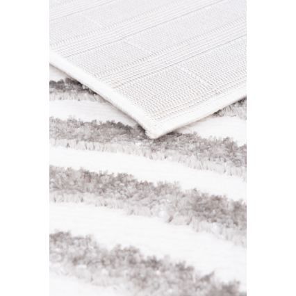 Tæppe SALAMANCA 67x120 cm grå/hvid