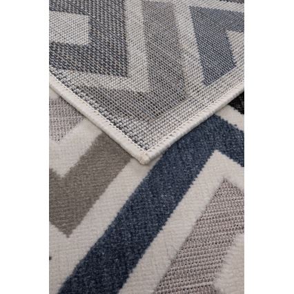 Tæppe SHIFT 80x150 cm grå/blå/beige