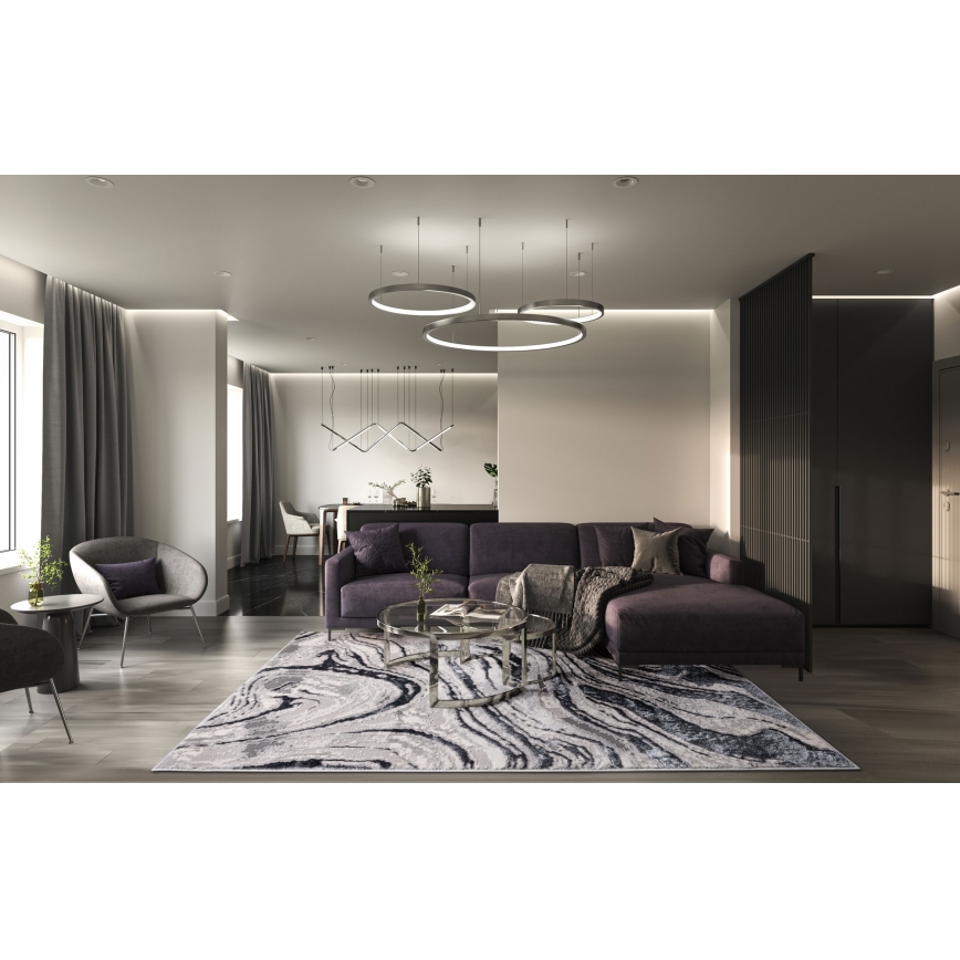 Tæppe STONE 80x140 cm grå/antracit