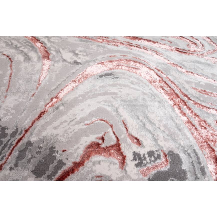 Tæppe STONE 80x140 cm rosa/grå