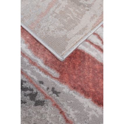 Tæppe STONE 80x140 cm rosa/grå