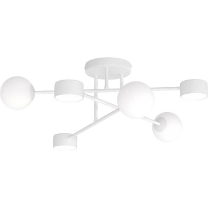 Tætmonteret loftlampe HOLON 3xG9/8W/230V + 3xGX53/12W hvid