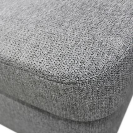 U-formet hjørnesofa med sovefunktion og opbevaring SERPA, højrevendt, grå