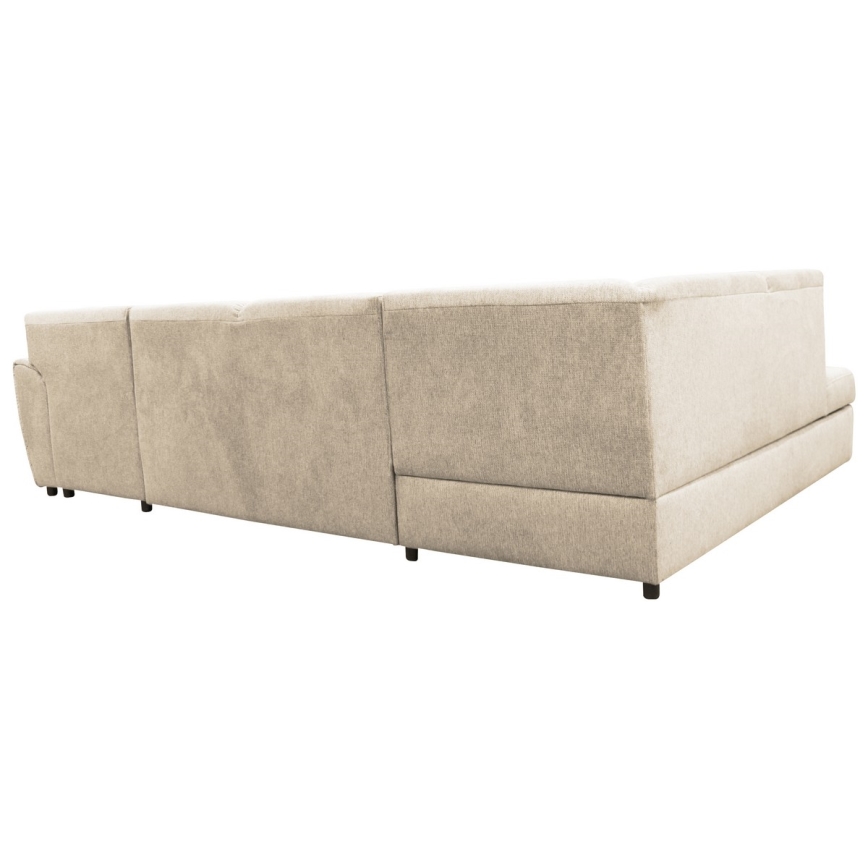 U-formet loungemøbel foldbart og polstret SERPA venstre beige