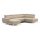 U-formet loungemøbel m. opbevaringsplads foldbar CATANIA højre beige