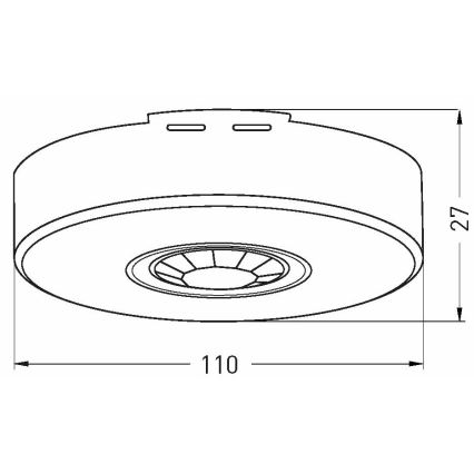 Udendørs bevægelsessensor 360x120° hvid IP65