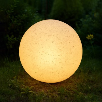 Udendørs dekorationsarmatur LUMISTONE 1xE27/15W/230V IP65 Ø 28 cm