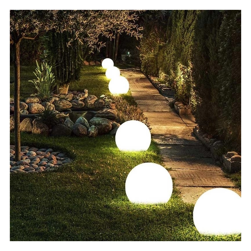 Udendørs dekorationslampe GARDEN BALL 1xE27/40W/230V IP65 diam. 25 cm