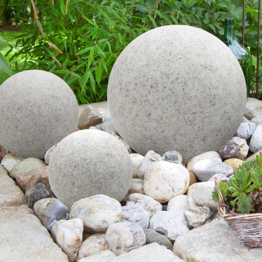 Udendørs dekorationslampe GARDEN BALL 1xE27/40W/230V IP65 diam. 28 cm