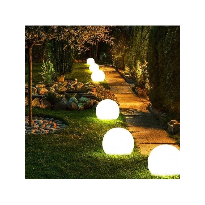 Udendørs dekorationslampe GARDEN BALL 1xE27/40W/230V IP65 diam. 38 cm