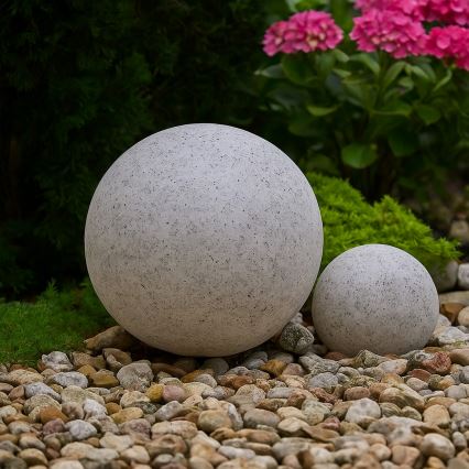 Udendørs dekorationslampe LUMISTONE 1xE27/15W/230V IP65 Ø 25 cm