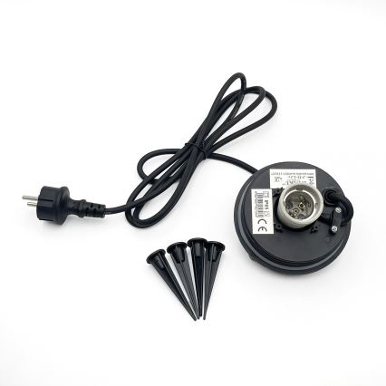 Udendørs dekorationslampe LUMISTONE 1xE27/15W/230V IP65 Ø 25 cm