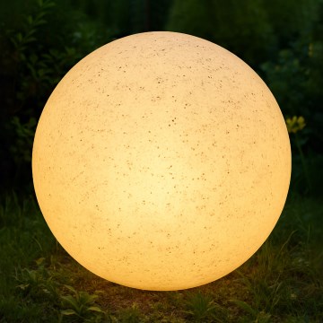 Udendørs dekorationslampe LUMISTONE 1xE27/15W/230V IP65 Ø 38 cm