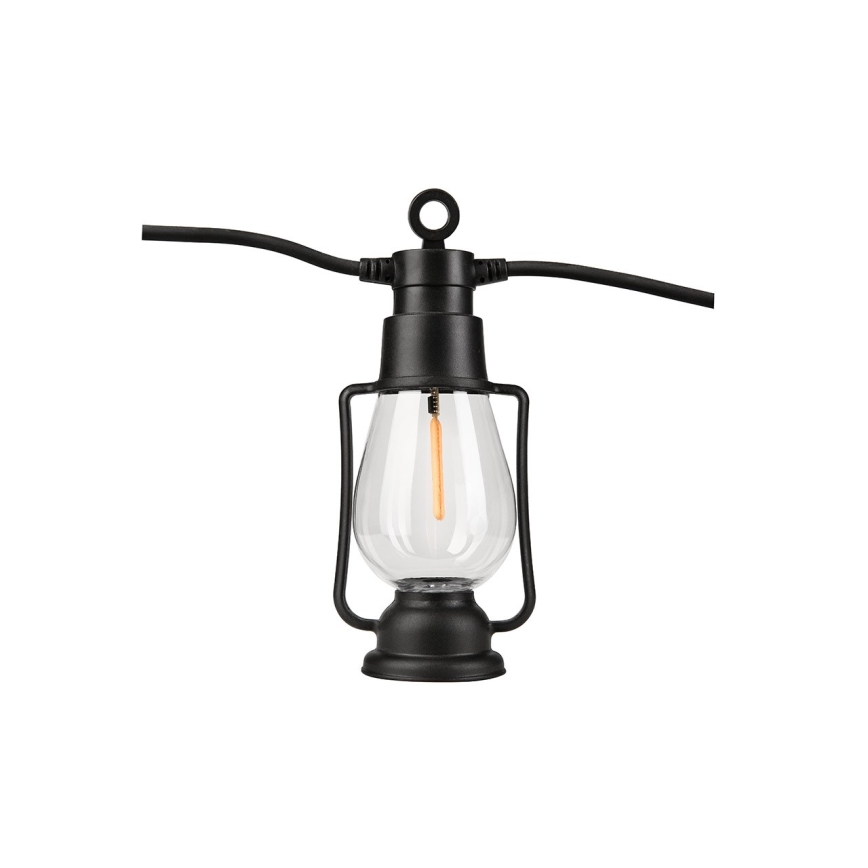 Udendørs dekorativ lyskæde GIRLANDA 10xLED 10 m IP44 varm hvid