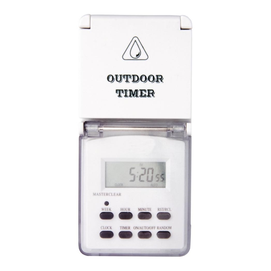 Udendørs digital timer 230V/16A IP44