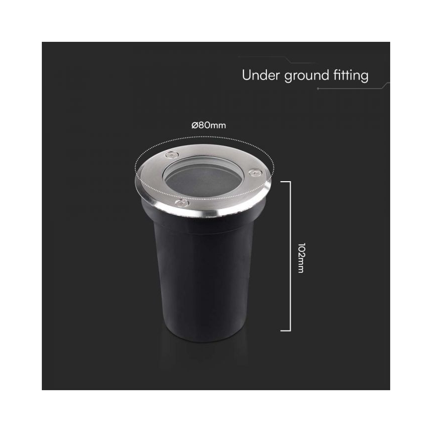 Udendørs indbygningsspot 1xGU10/35W/230V IP67