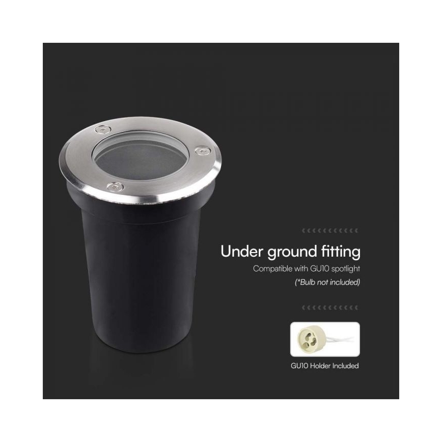 Udendørs indkørselslampe 1xGU10/35W/230V IP67