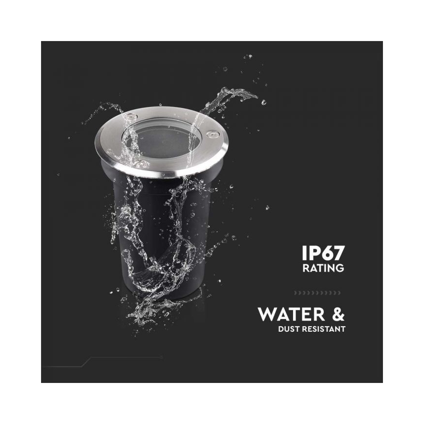 Udendørs indkørselslampe 1xGU10/35W/230V IP67