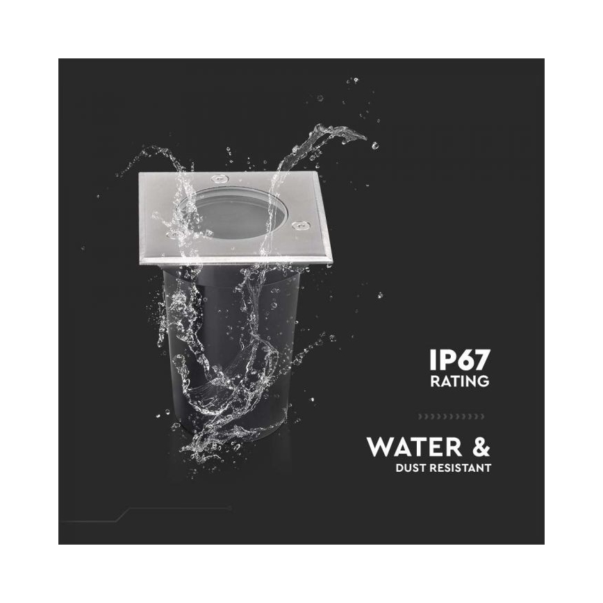 Udendørs indkørselslampe 1xGU10/35W/230V IP67