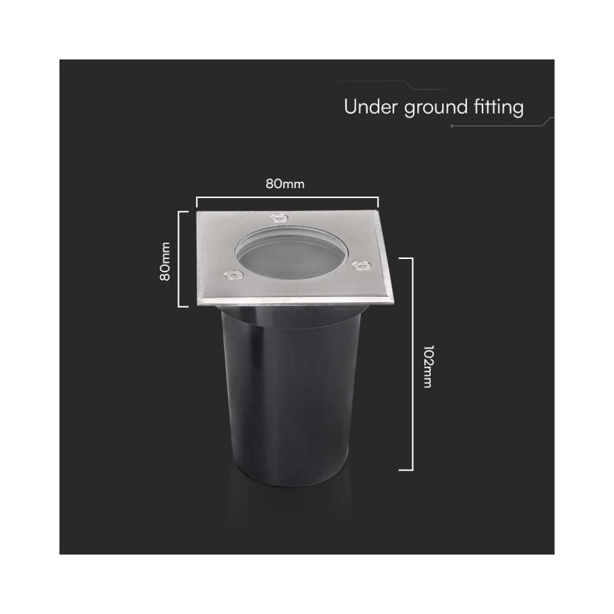 Udendørs indkørselslampe 1xGU10/35W/230V IP67