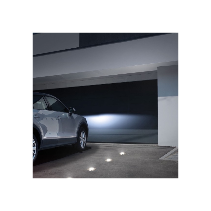 Udendørs indkørselslampe LUKKA CONNECT 1xGU10/4W/230V IP67 mat krom rund