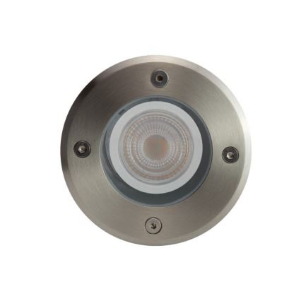 Udendørs indkørselslampe LUKKA CONNECT 1xGU10/4W/230V IP67 mat krom rund
