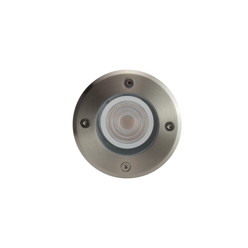 Udendørs indkørselslampe LUKKA CONNECT 1xGU10/4W/230V IP67 mat krom rund
