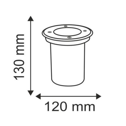 Udendørs indkørselslys COMETA 1xGU10/50W/230V IP65