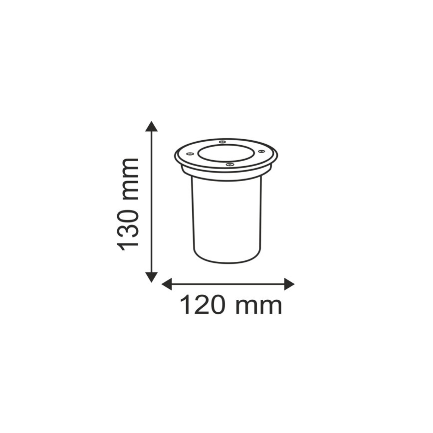 Udendørs indkørselslys COMETA 1xGU10/50W/230V IP65