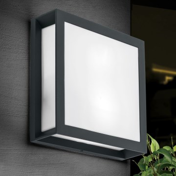 Udendørs lampe HENRY 2xE27/15W/230V 26x26 cm IP44 antracit