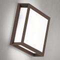 Udendørs lampe HENRY 2xE27/15W/230V 26x26 cm IP44 brun