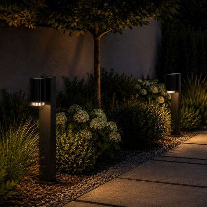 Udendørs lampe LANTHEA 1xGU10/11W/230V IP44 50 cm sort