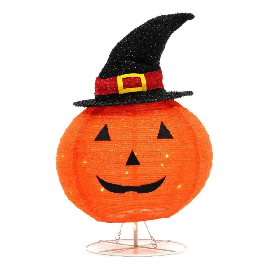 Udendørs LED dekoration HALLOWEEN LED/3xAA/varm hvid IP44 pumpkin