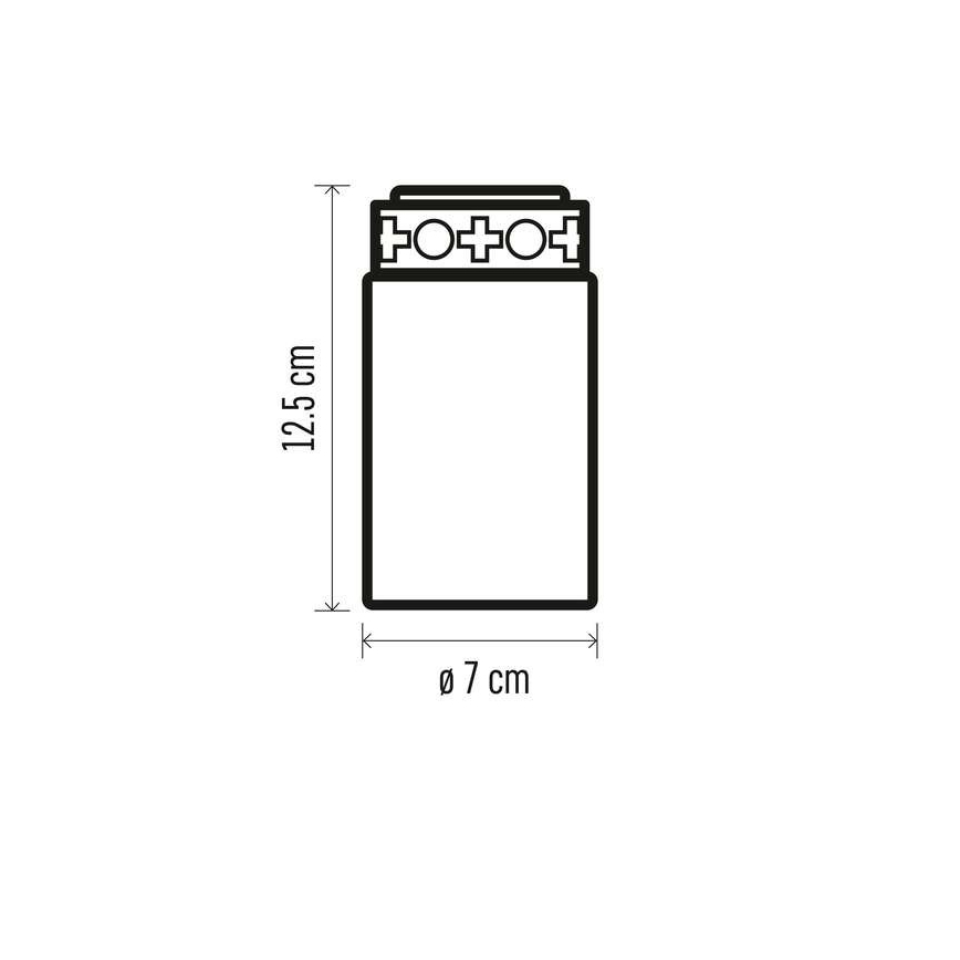 Udendørs LED-dekoration LED/2xC IP44 rød
