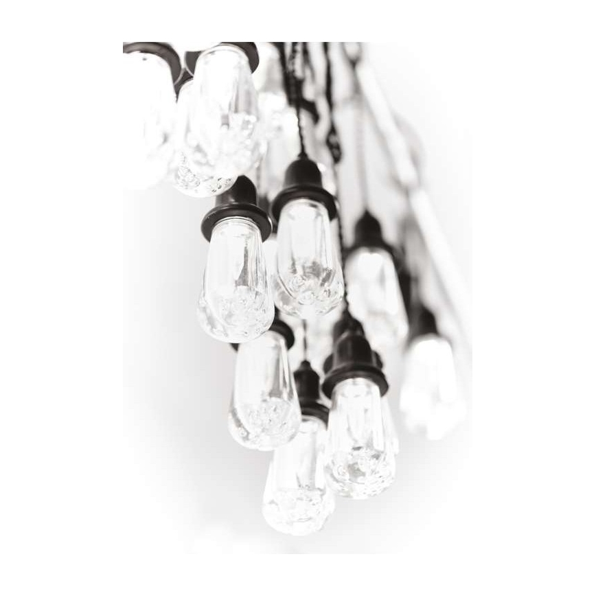 Udendørs LED-dekorationslyskæde 16 x LED 8,6 m IP44 kølig hvid