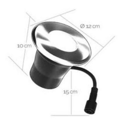 Udendørs LED indbygningslampe EASY CONNECT 1xGU10/4W/230V 3000K IP65 rund