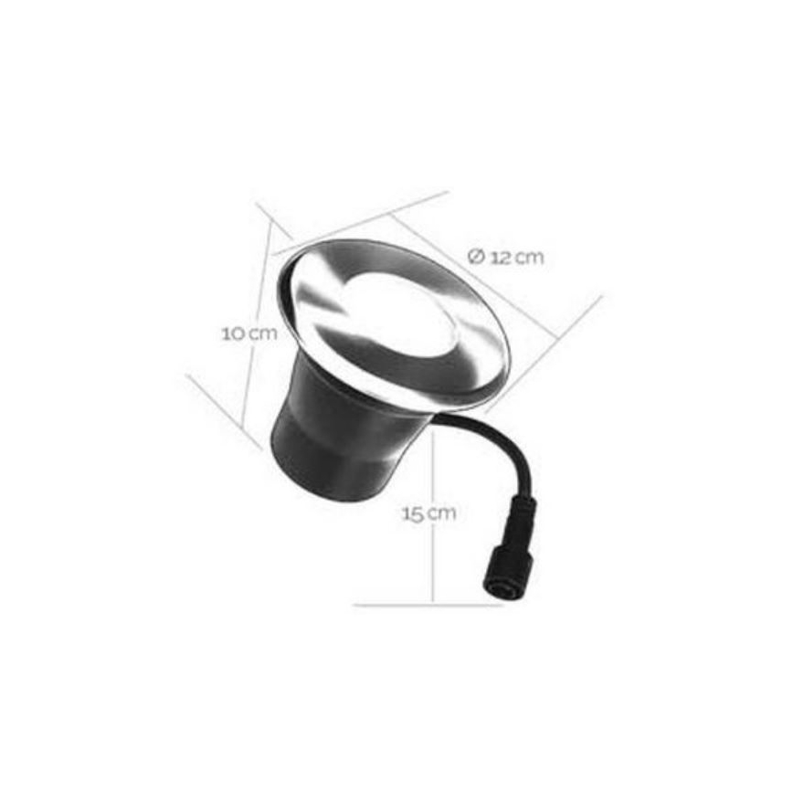 Udendørs LED indbygningslampe EASY CONNECT 1xGU10/4W/230V 3000K IP65 rund