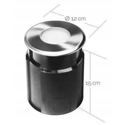 Udendørs LED indbygningslampe EASY CONNECT 1xGU10/4W/230V 3000K IP65 rund