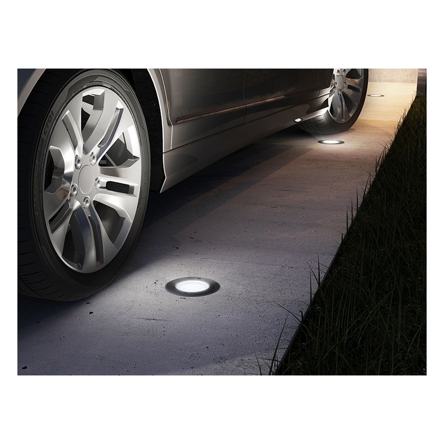 Udendørs LED indkørselslampe ROAD LED/0,5W/230V IP67 6000K