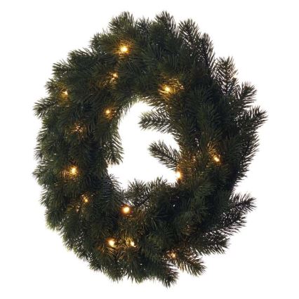 Udendørs LED juledekoration 20xLED/2xAA diam. 40 cm