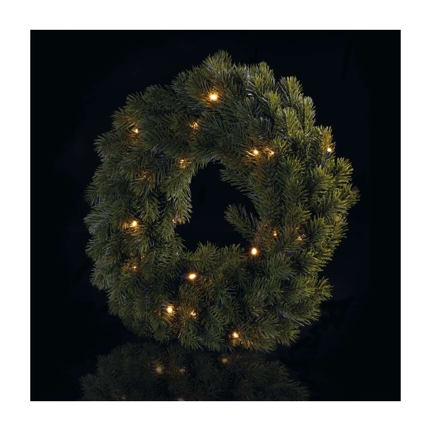Udendørs LED juledekoration 20xLED/2xAA diam. 40 cm