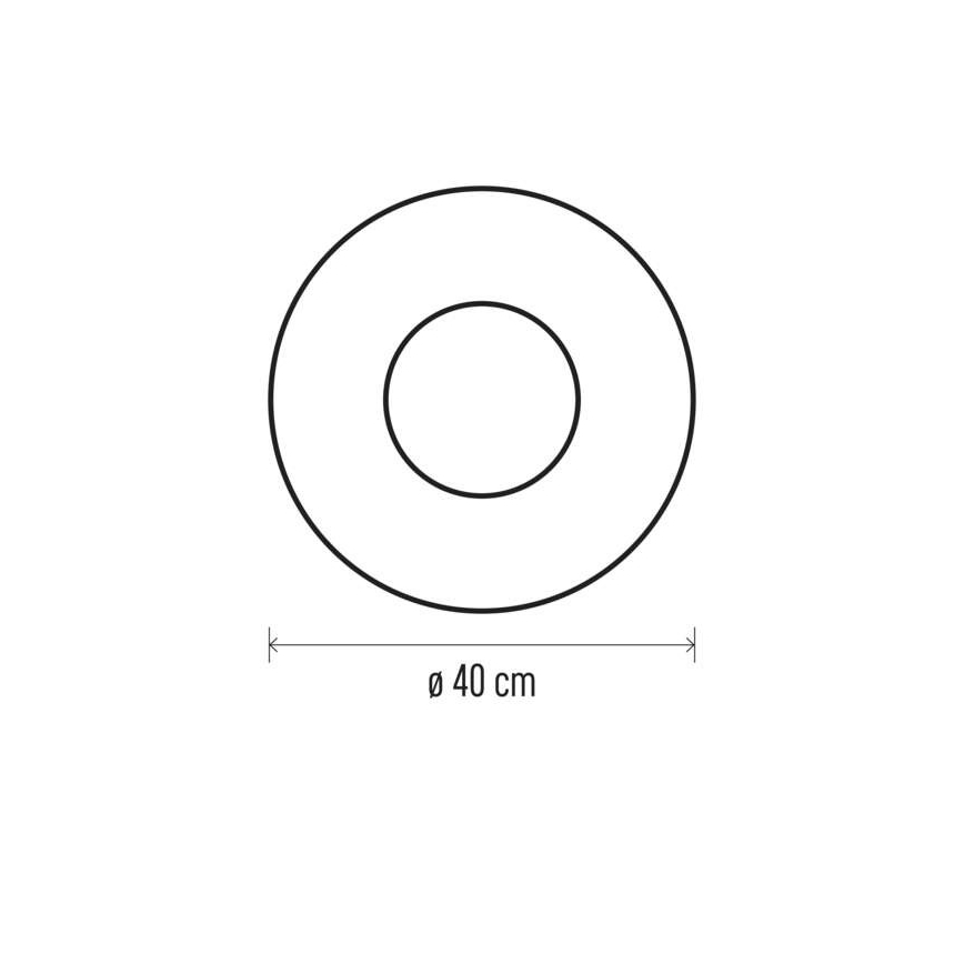 Udendørs LED juledekoration 20xLED/2xAA diam. 40 cm