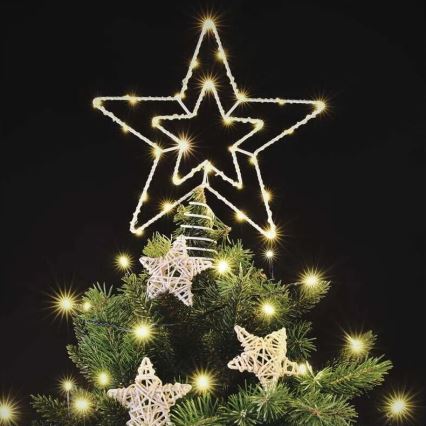 Udendørs LED juledekoration 30xLED/4W/30V IP44 varm hvid