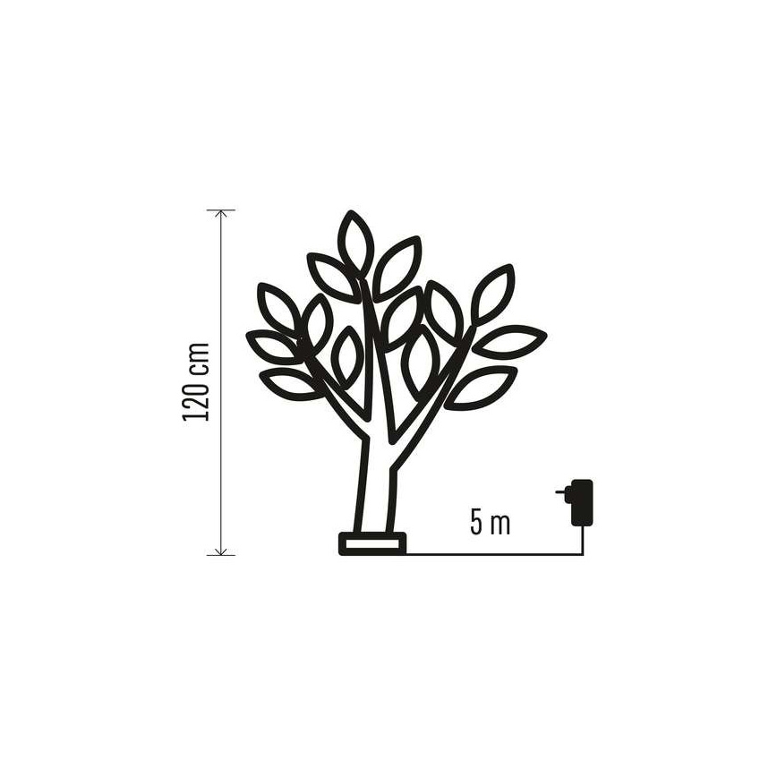 Udendørs LED juledekoration 48xLED/3,6W/230V IP44