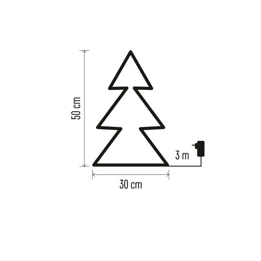 Udendørs LED juledekoration 90xLED/1,2W/230V IP44 træ