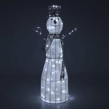Udendørs LED juledekoration LED/3,6W/230V/kold hvid 124 cm IP44 snemand