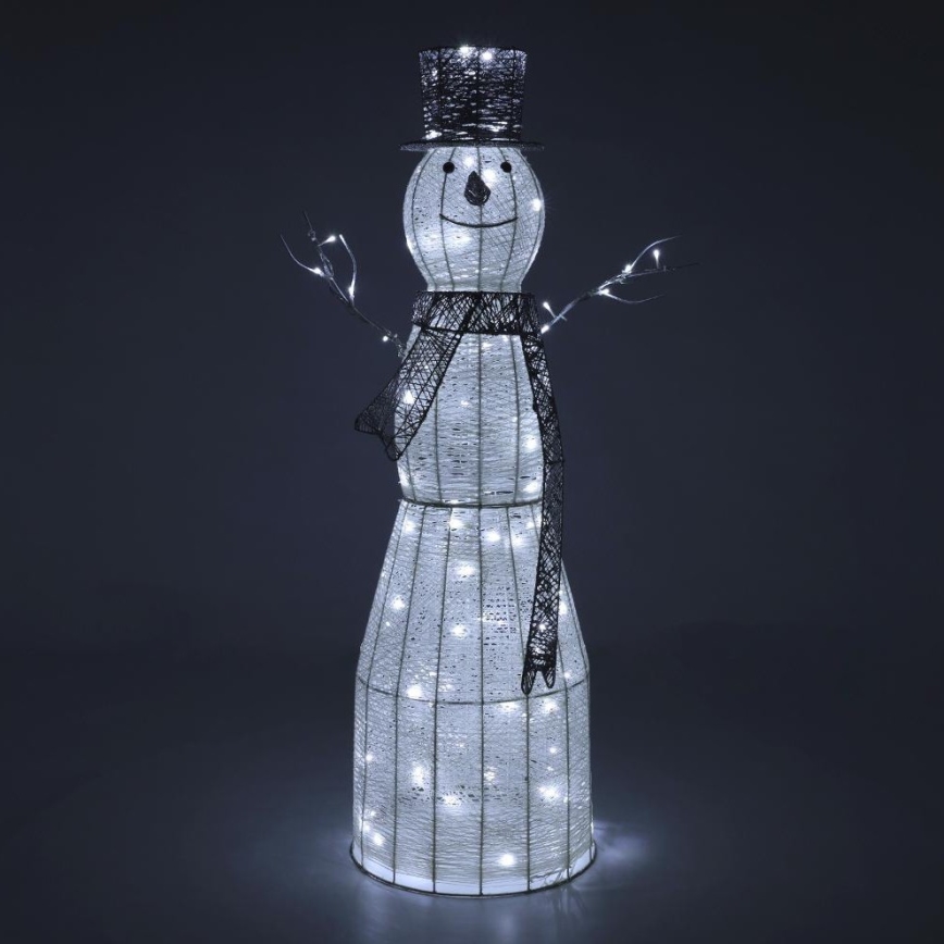 Udendørs LED juledekoration LED/3,6W/230V/kold hvid 124 cm IP44 snemand