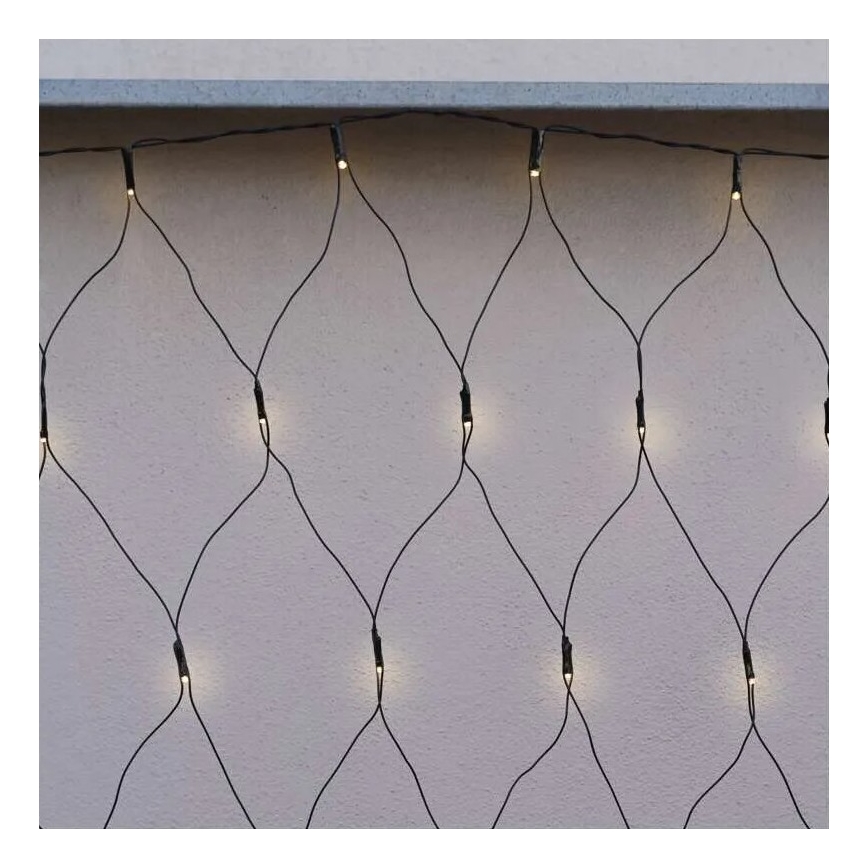 Udendørs LED julelyskæde 160xLED/2x1,5m IP44 varm hvid