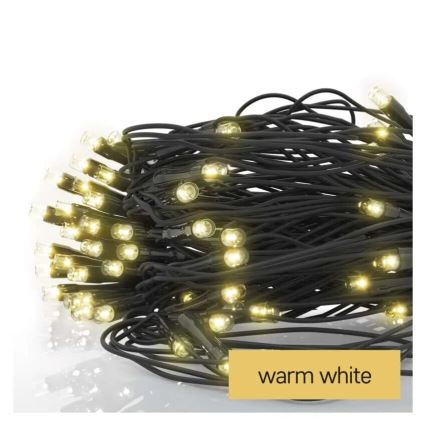 Udendørs LED julelyskæde 160xLED/2x1,5m IP44 varm hvid