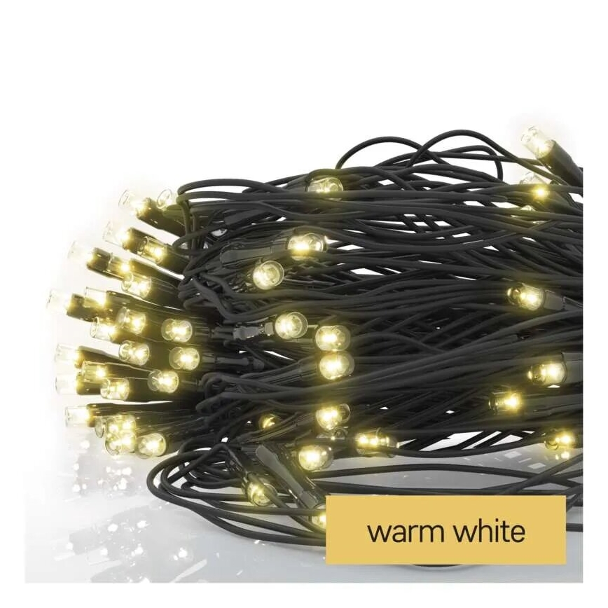 Udendørs LED julelyskæde 160xLED/2x1,5m IP44 varm hvid